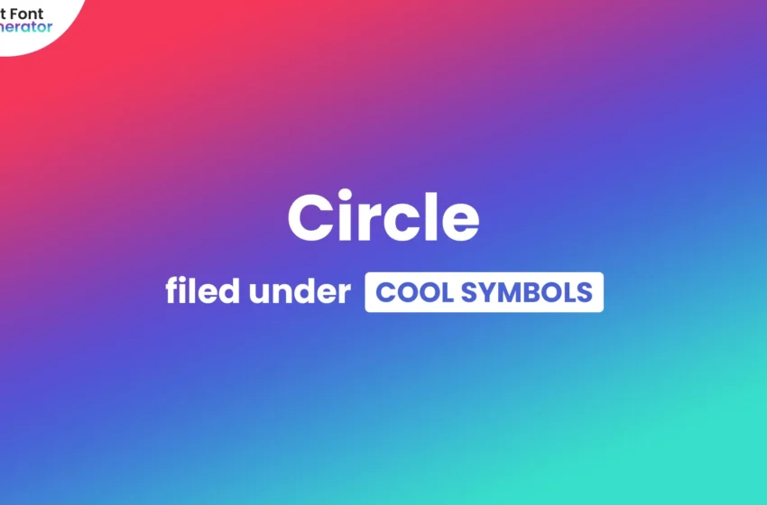 Circles Symbols