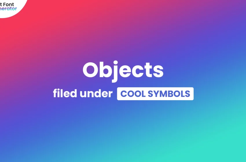 Objects Symbols
