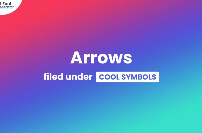 Arrows Symbols